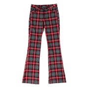 Early 2000s Red Plaid Pants (XS)