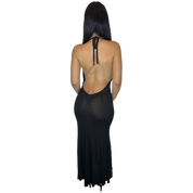 Black Silk Jersey Starlette Gown (XS-XL)