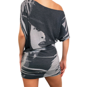 Slouchy Graphic Mini Dress (S/M)