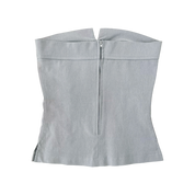 Light Gray Strapless Corset Top (S/M)