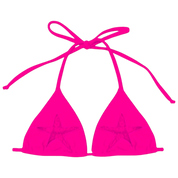 Hot Pink Laced Bikini Top (XS-XL)
