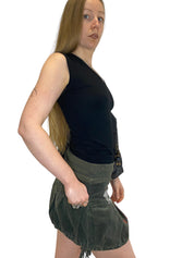 Y2K Miss Sixty Black V Neck Vest (M)
