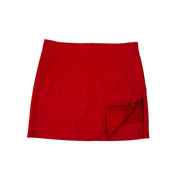90s Cherry Red Mini Skirt (XS/S)