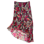 Betsey Johnson Silk Floral Midi Skirt (M)