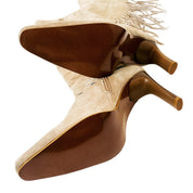 Early 2000s Fringy Suede Leather Boots (7.5)