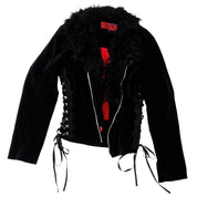 Tripp Furry Lace Up Jacket (S/M)