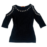 Cold Shoulder Grommet Top (S/M)