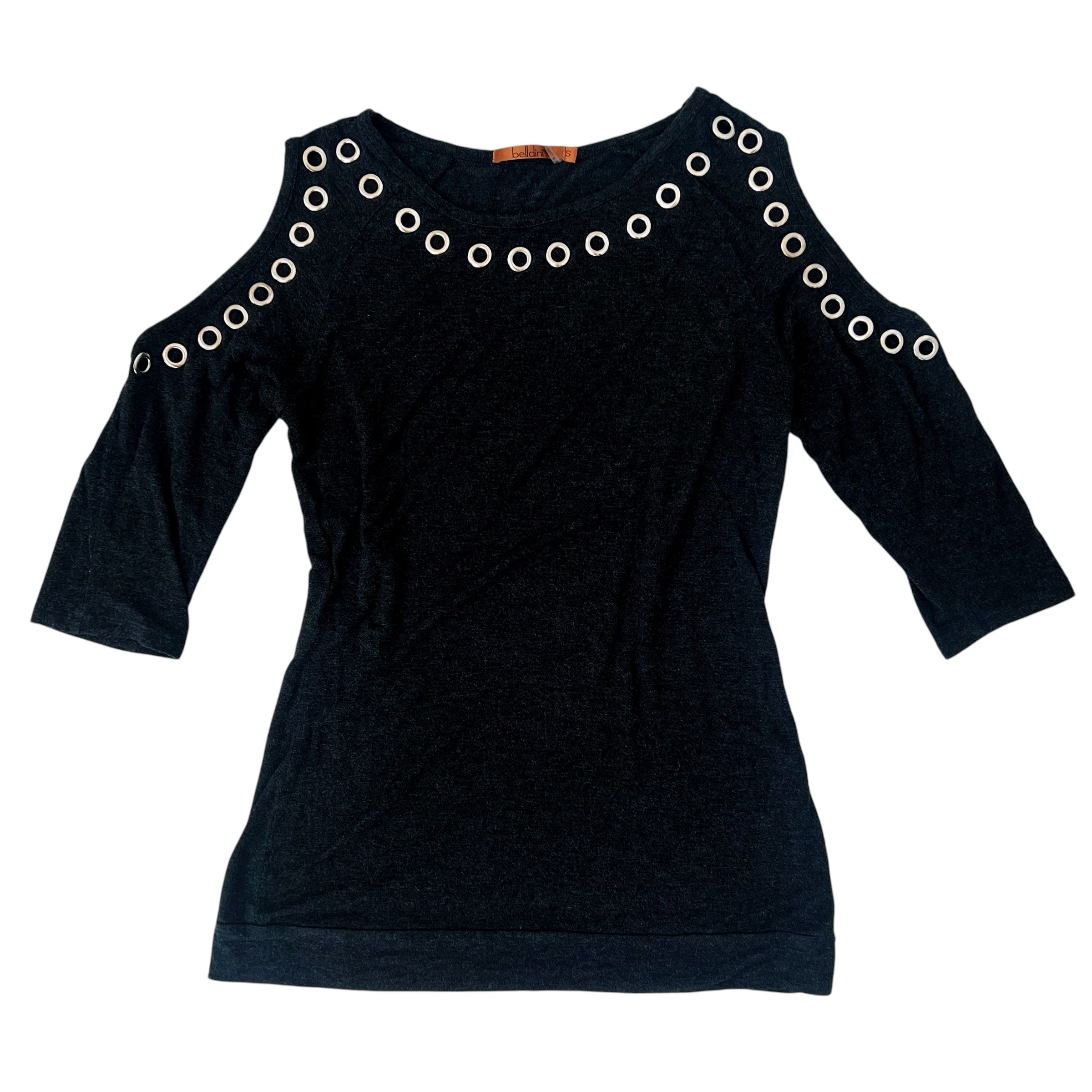 Cold Shoulder Grommet Top (S/M)