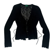 Italian Open Knit Cardi Top (S/M)