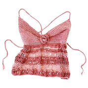 Rosy Posy Crochet + Knit Top (XS/S)