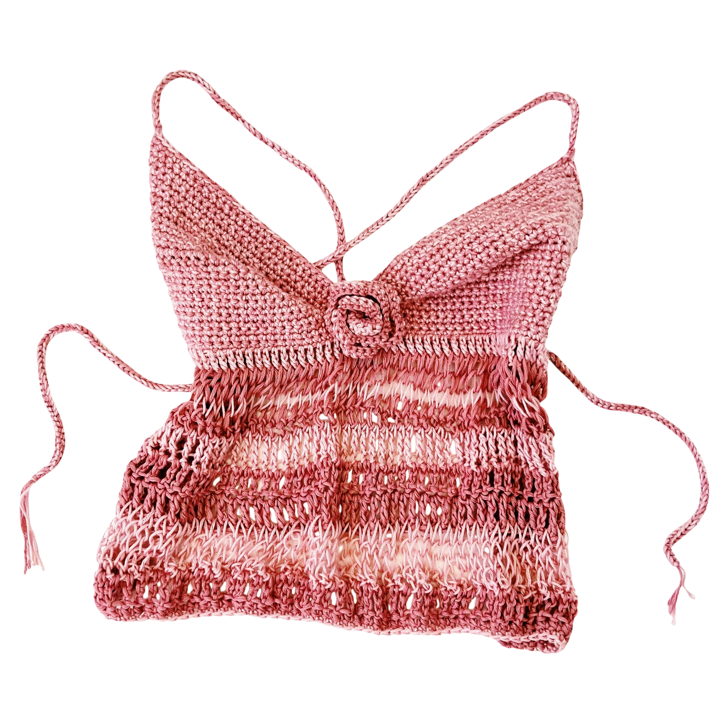 Rosy Posy Crochet + Knit Top (XS/S)