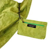 Italian Suede Lime Green Bag