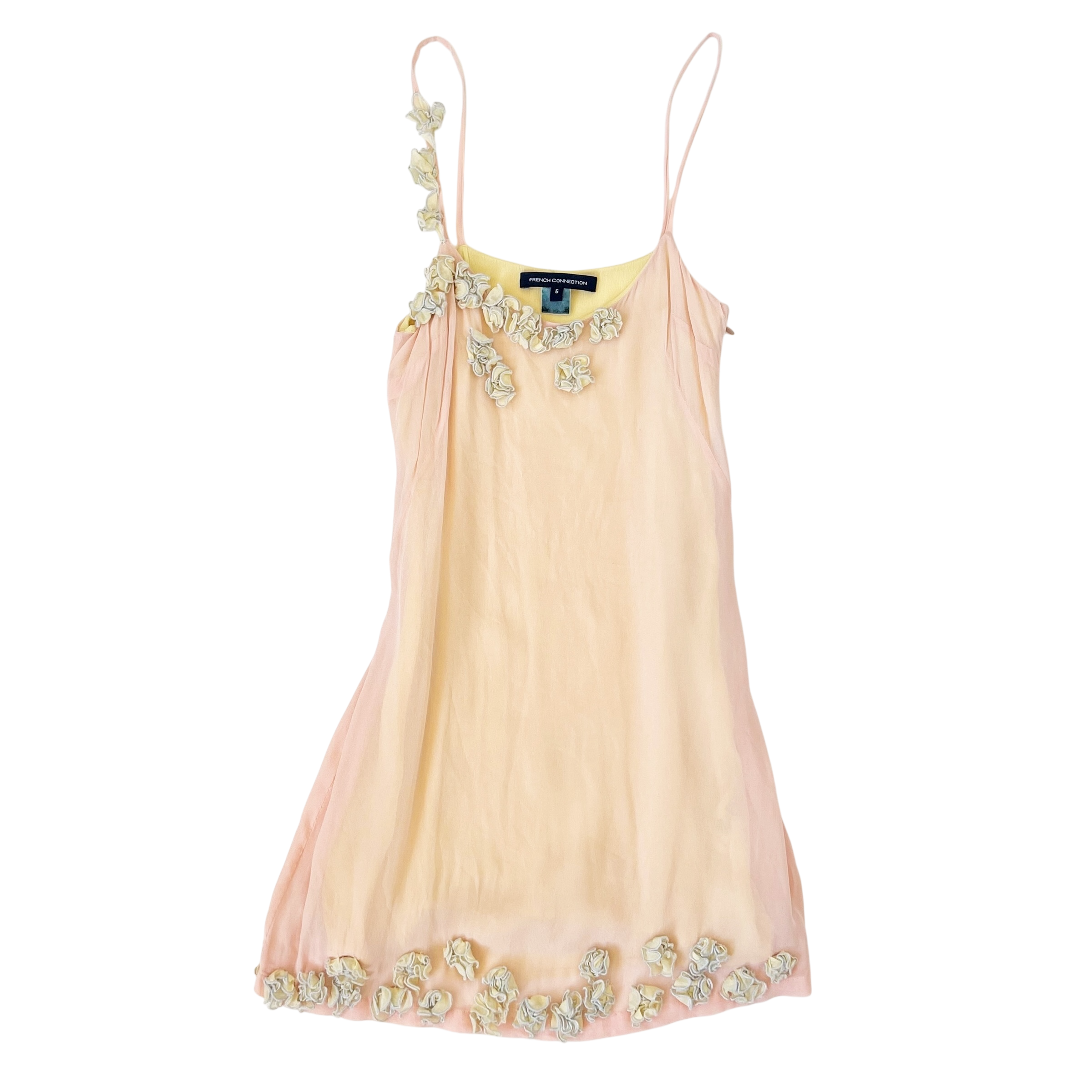 Peachy Embellished Mini Dress (XS/S)