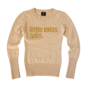 Beige Cashmere Rhinestone Sweater (XS)