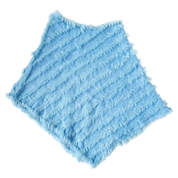 Baby Blue Furry Poncho (One Size)
