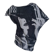 Slouchy Graphic Mini Dress (S/M)