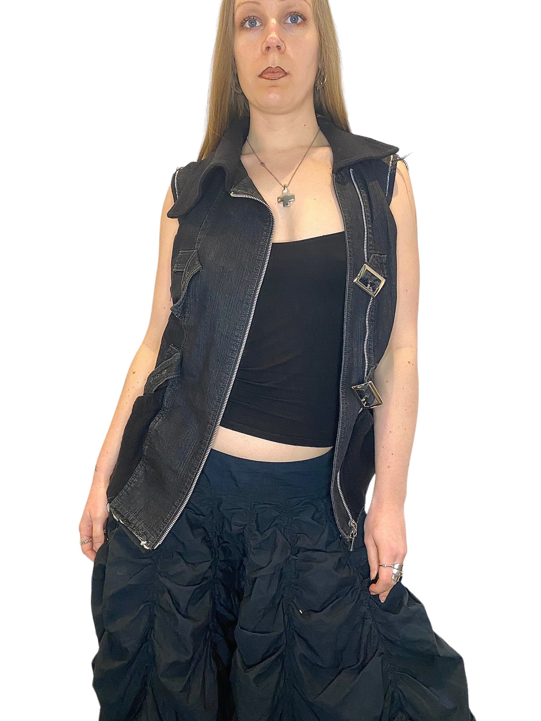 Vintage Rare French Utility Waistcoat (M)