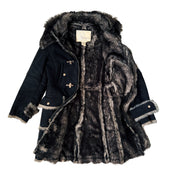 Pepe Jeans Furry Hooded Coat (S)