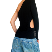 French Vintage Cutout Top (M)