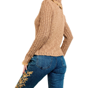 Furry Silk Knit Sweater (M)