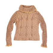Furry Silk Knit Sweater (M)