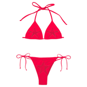 Red Laced Bikini Top (XS-XL)