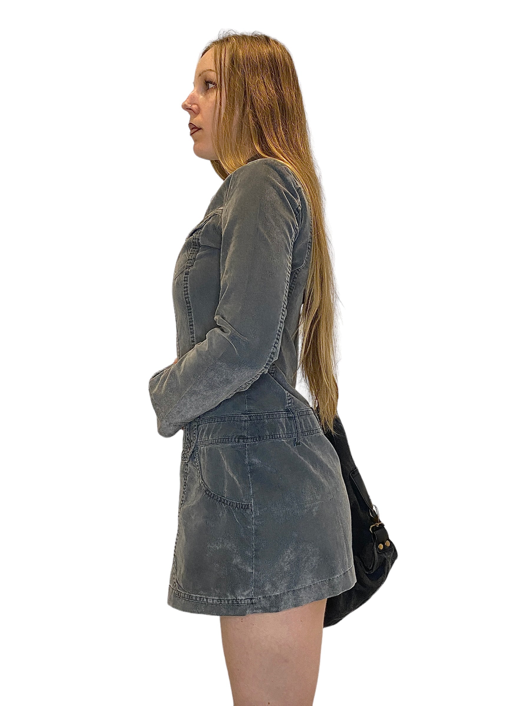 Diesel Zip-Up Mini Dress (S)
