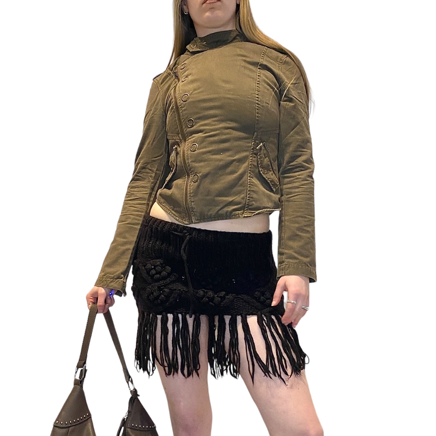 Vintage Military Cropped Jacket (S)