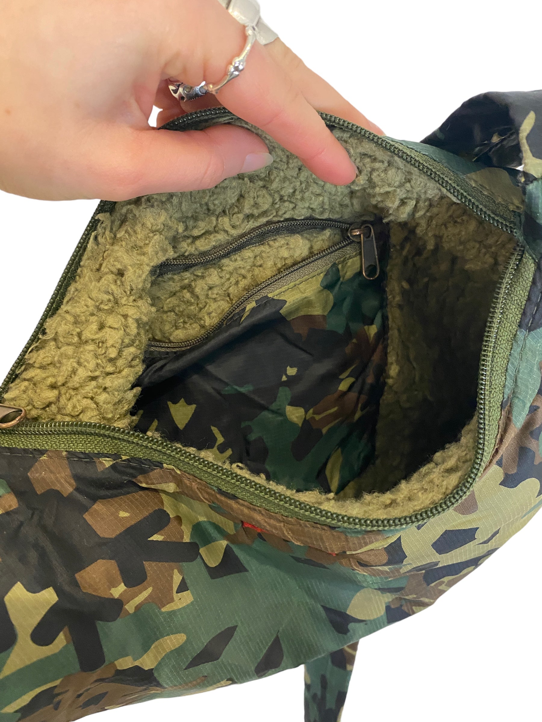 Vintage Y2K Miss Sixty Camo Over the Shoulder Bag
