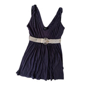 Slinky Plunging Belted Top (S)