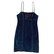 Guess Jeans Lace Up Denim Dress (M)