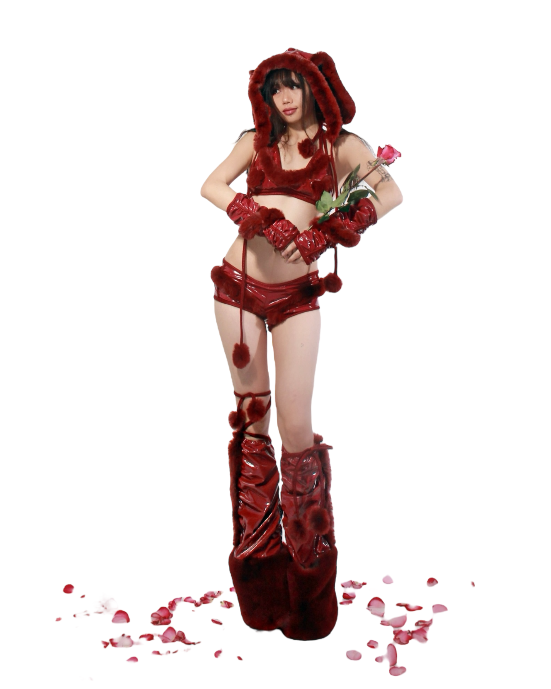 Red Wine Valentine Bunny Set (XS-XL)