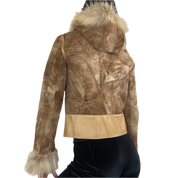 Suede Patchwork Fur Jacket (XS/S)