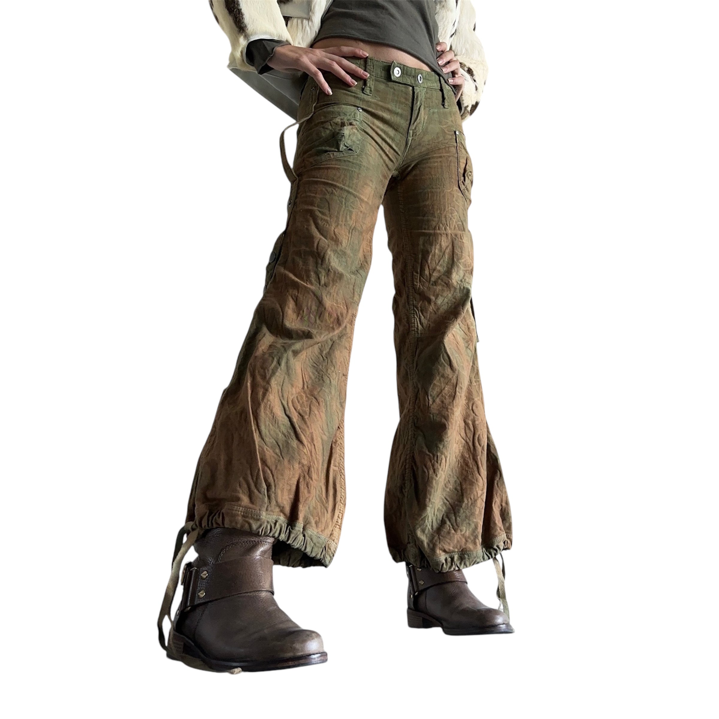 Diesel Earthy Dyed Cargo Pants (XS)