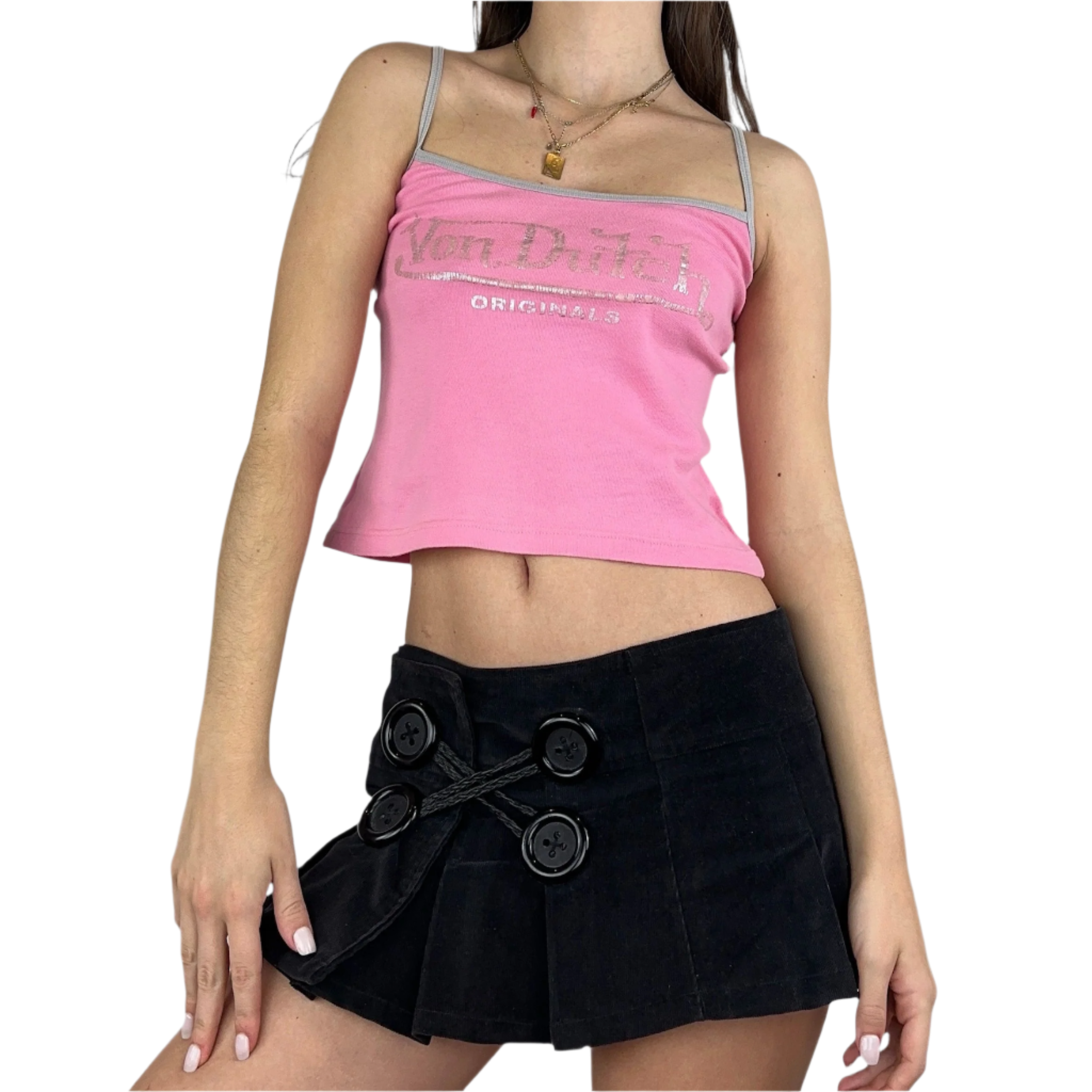 Von Dutch Pink + Silver Tank (M)