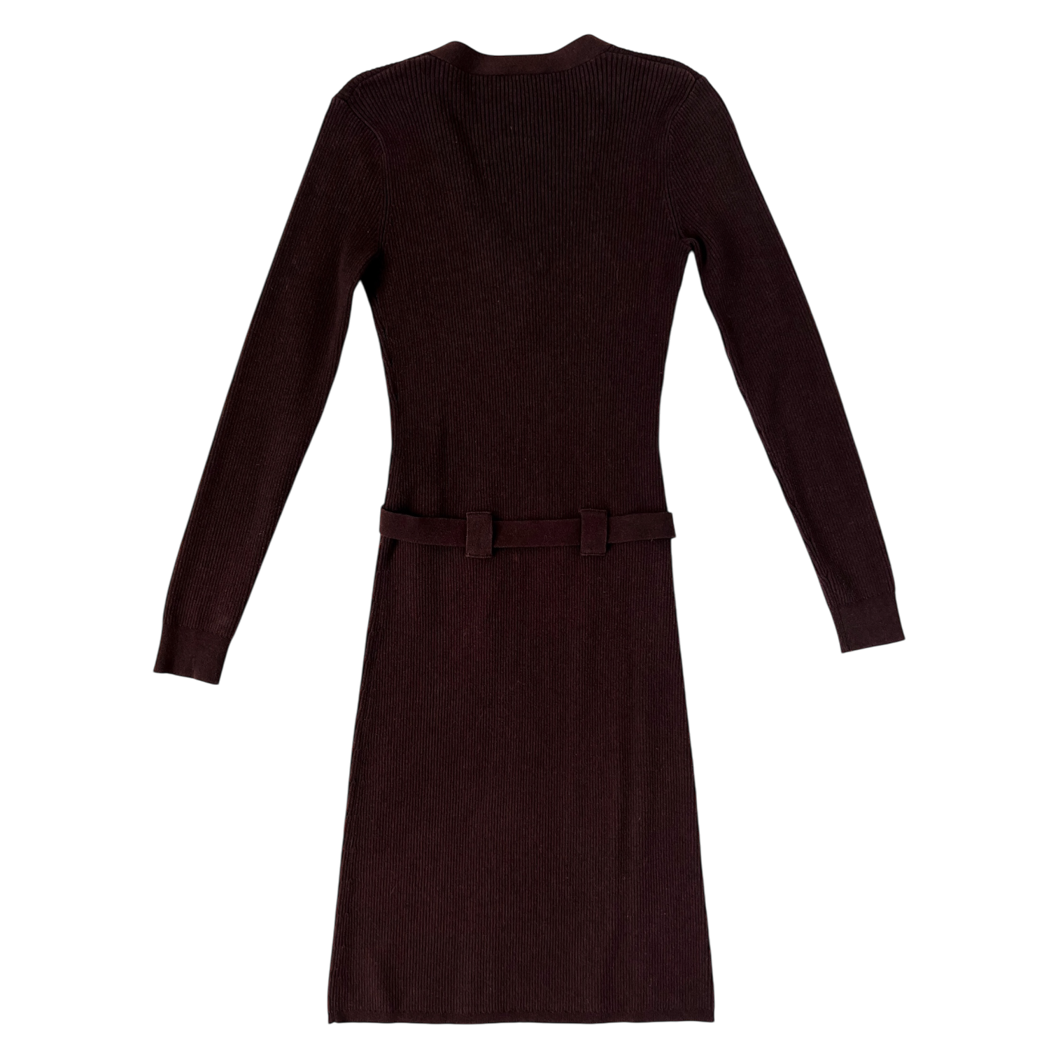 chocolate brown ribbed dress Buy Chocolate Brown Ribbed Long Sleeve Button Down Midi Dress from Next USA