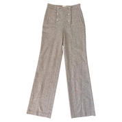Sézane Taupe Tweed Trousers (XS)