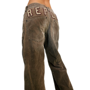 Italian Vintage Distressed Corduroy Pants (S/M)