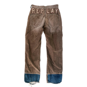 Italian Vintage Distressed Corduroy Pants (S/M)