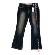 Early 2000s Lace Up Jeans (M/L)
