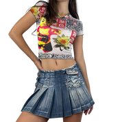 Miss Sixty Pleated Mini Skirt (XS)