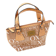 XOXO Tan Monogram Purse