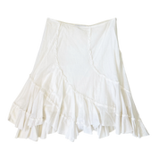 Early 2000s White Midi Skirt (M/L)