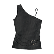 90s Striped Asymmetrical Tank (XS/S)