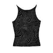 90s Glittery Black Top (XS/S)