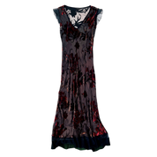 Katayone Adeli Sheer Floral Dress (S)