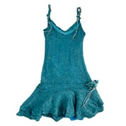 Blue Italian Knit Dress (S/M)