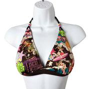 Hawaiian Graphic Bikini Top (S)