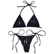 Stripe Laced Bikini Bottom (XS-XL)