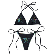 Plaid Laced Bikini Top (XS-XL)
